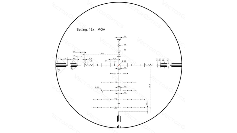 Vector Optics Orion Pro MAX 3-18x50 30mm Tube HD Rifle Scope, Second Focal Plane