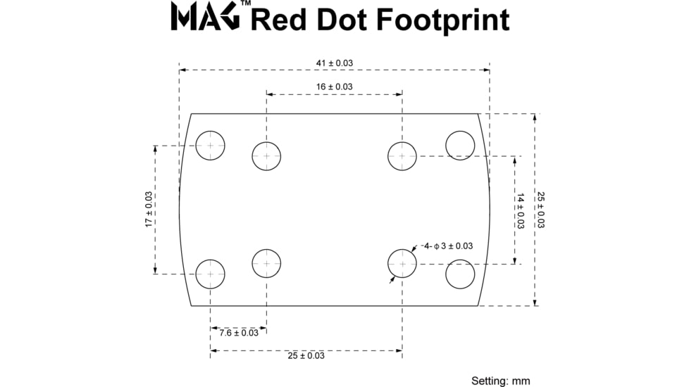 Vector Optics Red Dot Sight Offset Mount MAG
