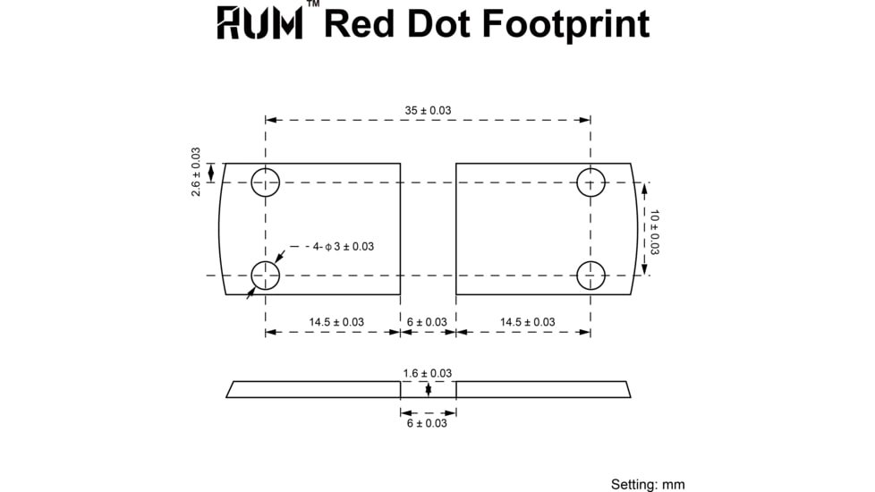 Vector Optics RUM Cantilever Picatinny Riser Mount