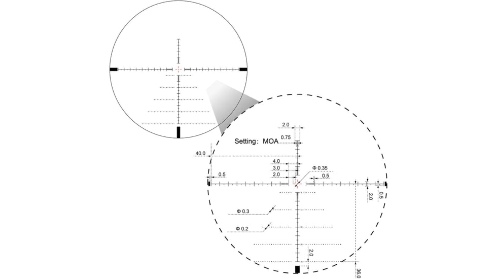 Vector Optics Sentinel 4-16x44mm 30mm Tube Rifle Scope, First Focal Plane