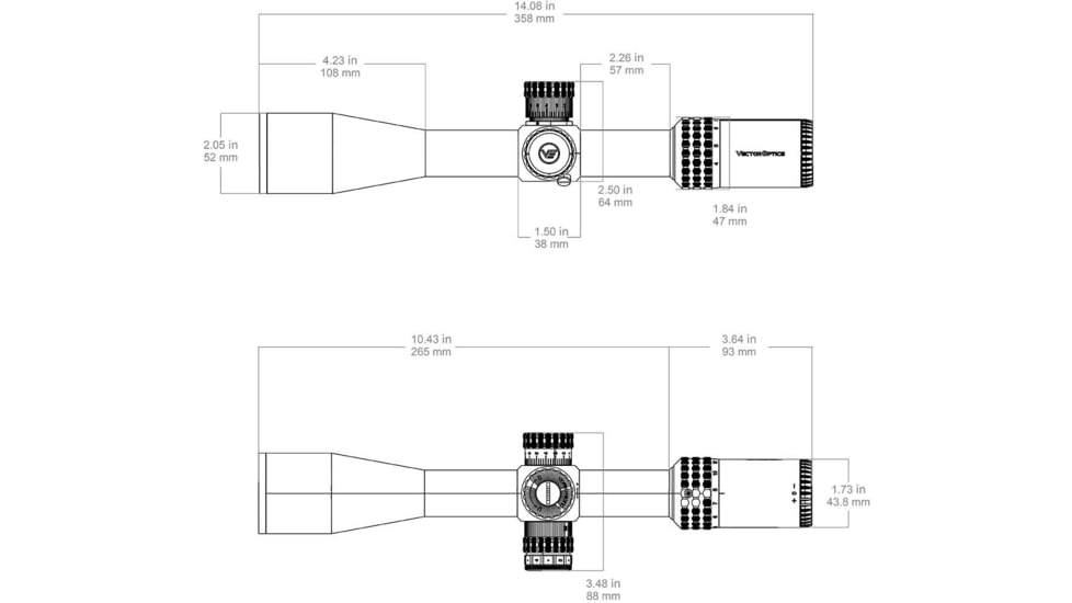 Vector Optics Sentinel 4-16x44mm 30mm Tube Rifle Scope, First Focal Plane