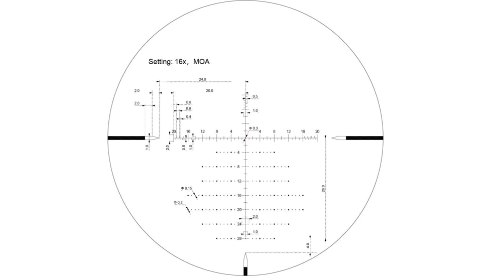 Vector Optics Sentinel 4-16x50 GenII Rifle Scope 30mm Tube, Second Focal Plane