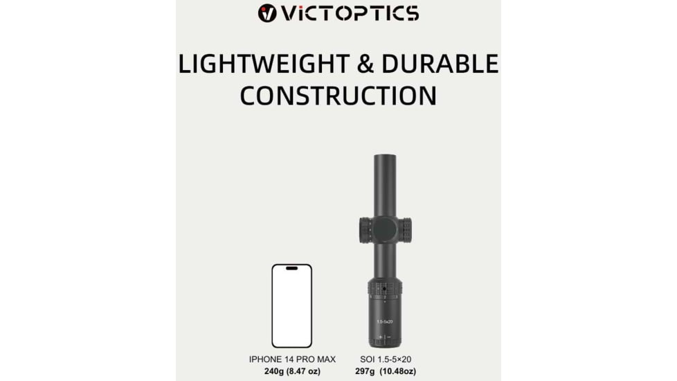 Vector Optics SOI 1.5-5x20 Rifle Scope, Second Focal Plane