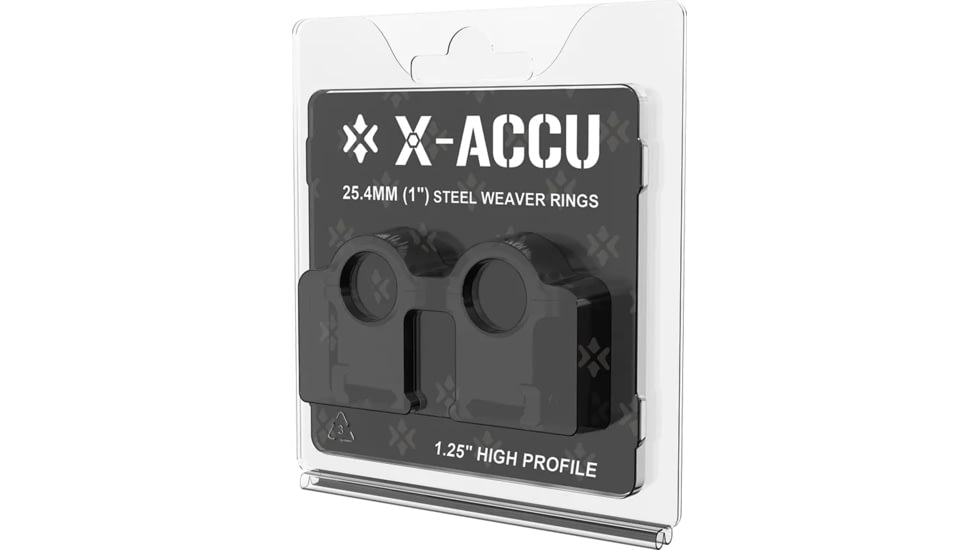 Vector Optics Steel Weaver Scope Rings, 1.25 in High Profile