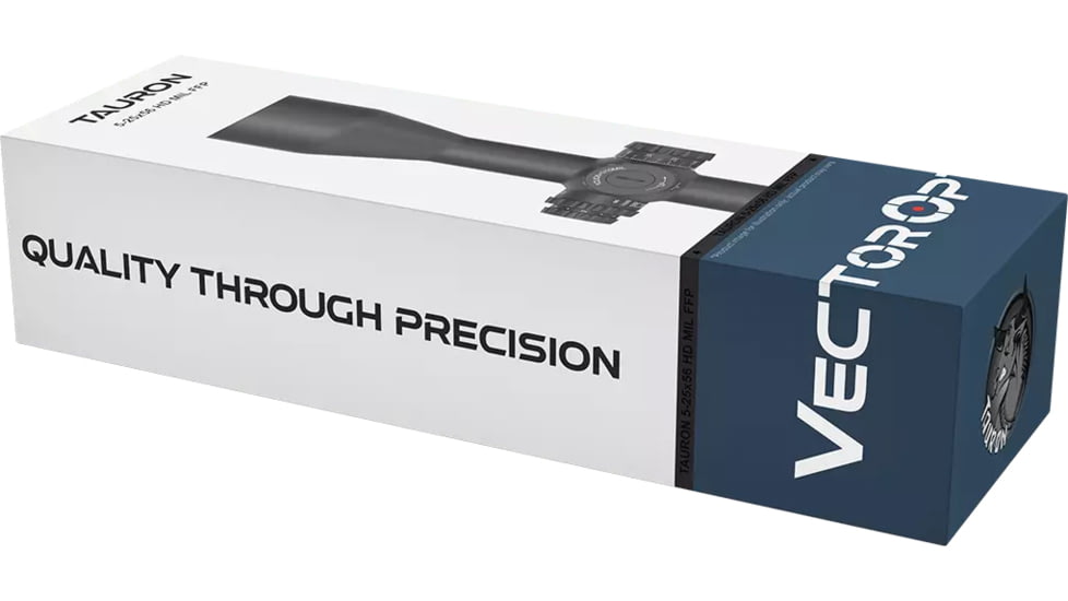 Vector Optics Tauron 5-25x56 34 mm Tube HD MIL Rifle Scope, First Focal Plane