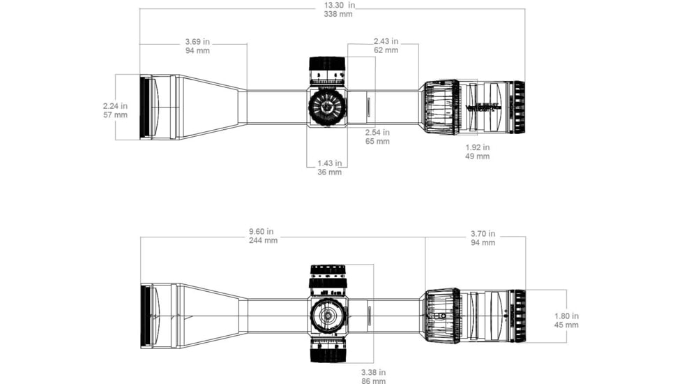 Vector Optics Tauron SFR 2-16x50 HD 30mm Tube Rifle Scope, Second Focal Plane