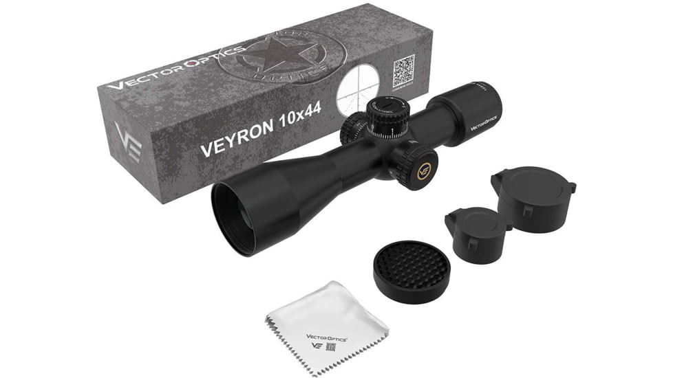 Vector Optics Veyron 10x44mm 30mm Tube Rifle Scope, Second Focal Plane