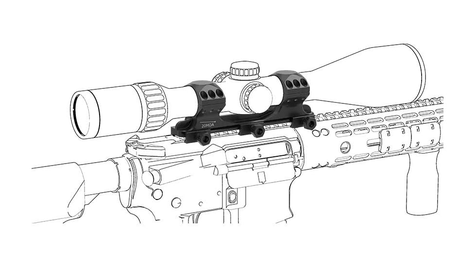 Vector Optics X-Accu 1.4 in High Profile One Piece Picatinny Mount