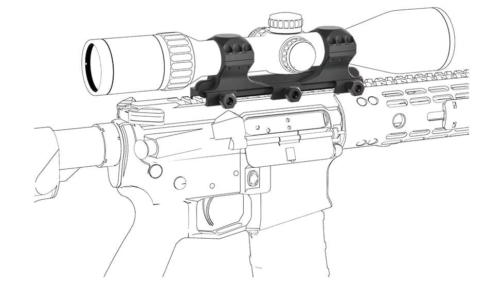Vector Optics X-Accu One Piece High Profile Picatinny Mount, 30mm