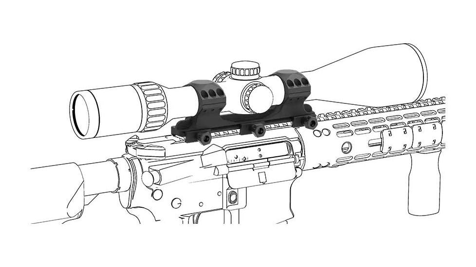 Vector Optics X-Accu One Piece Picatinny Mount Rings