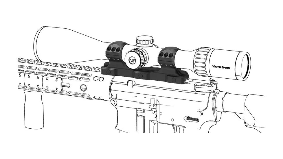 Vector Optics X-Accu One Piece Picatinny Mount Rings