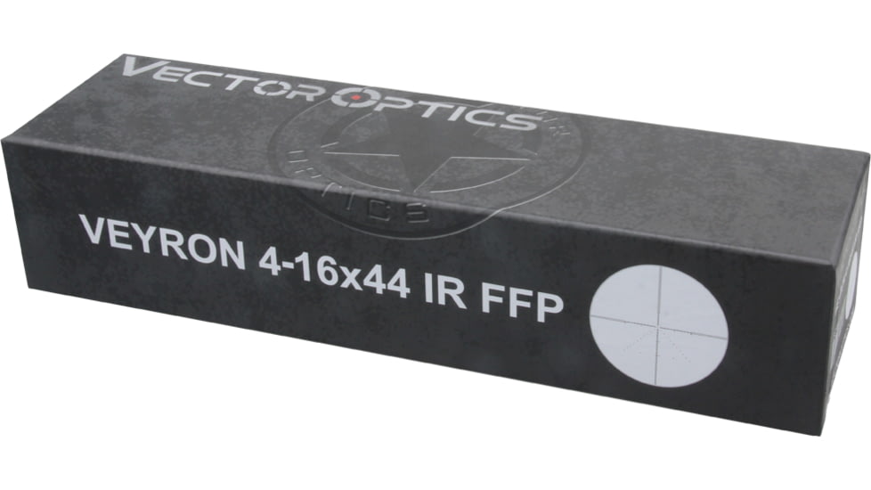 Vector Optics Veyron IR Illuminated IR Rifle Scope, 4-16x44mm, 30mm Tube, FFP, Etched Glass MPR-V5 Reticle, Matte, Black, SCFF-38