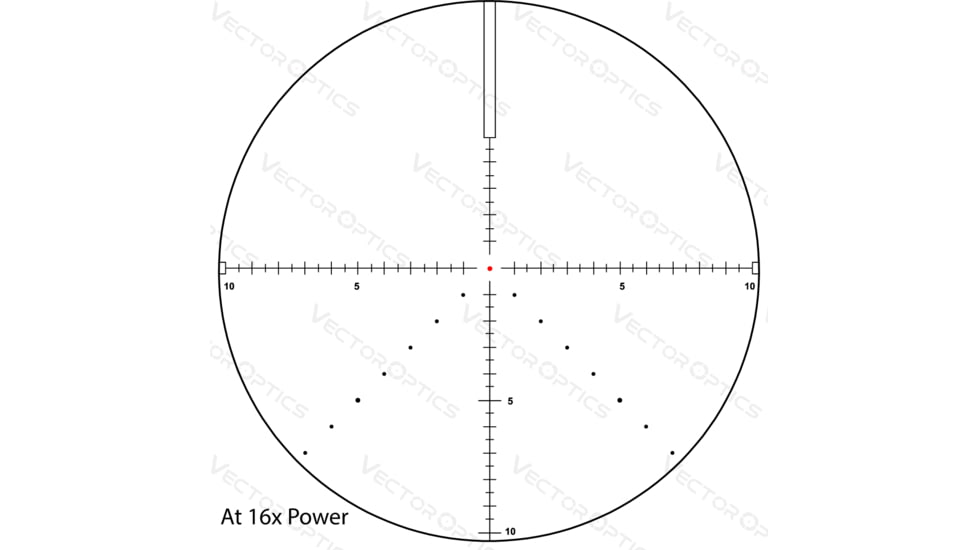 Vector Optics Veyron IR Illuminated IR Rifle Scope, 4-16x44mm, 30mm Tube, FFP, Etched Glass MPR-V5 Reticle, Matte, Black, SCFF-38