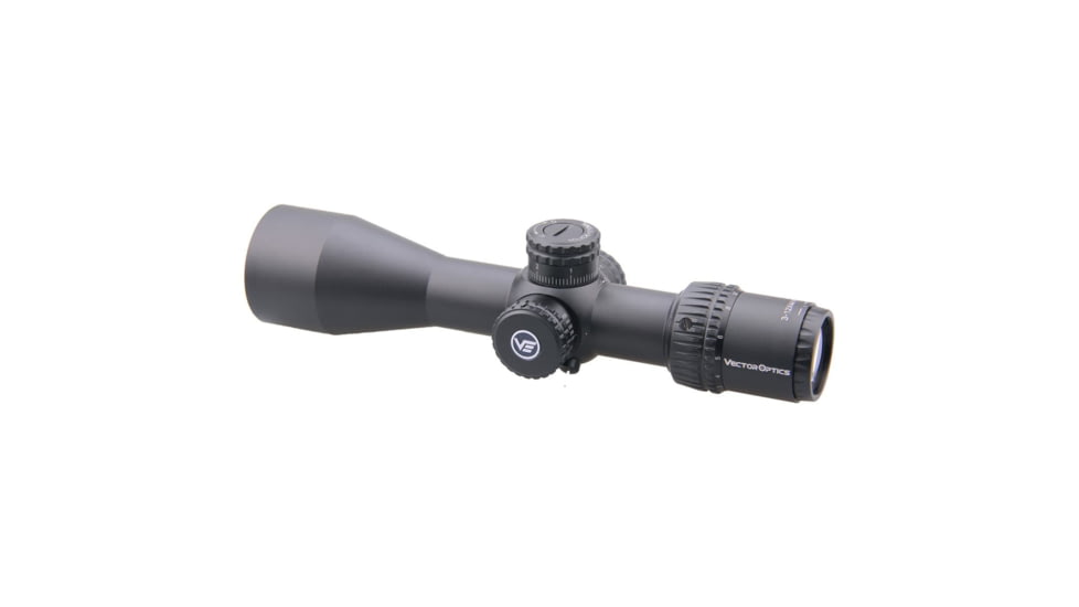 Vector Optics Veyron Rifle Scope, 3-12x44mm, First Focal Plane, 30mm Tube, MPR-4 Non-Illuminated Reticle, 6061-T6, Black, SCFF-21