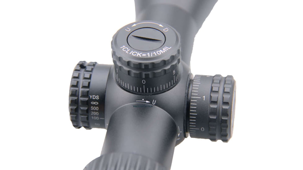 Vector Optics Veyron Rifle Scope, 3-12x44mm, First Focal Plane, 30mm Tube, MPR-4 Non-Illuminated Reticle, 6061-T6, Black, SCFF-21