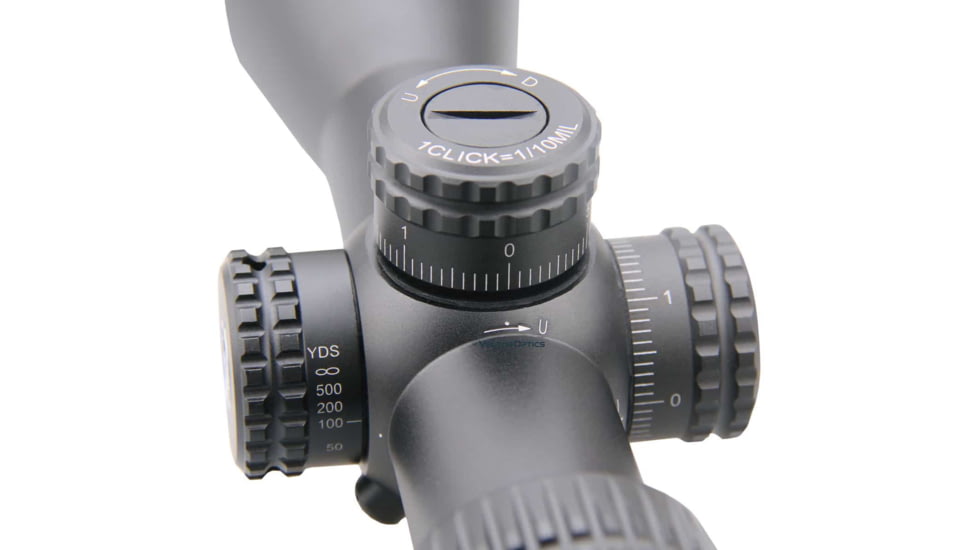 Vector Optics Veyron Rifle Scope, 3-12x44mm, First Focal Plane, 30mm Tube, MPR-4 Non-Illuminated Reticle, 6061-T6, Black, SCFF-21