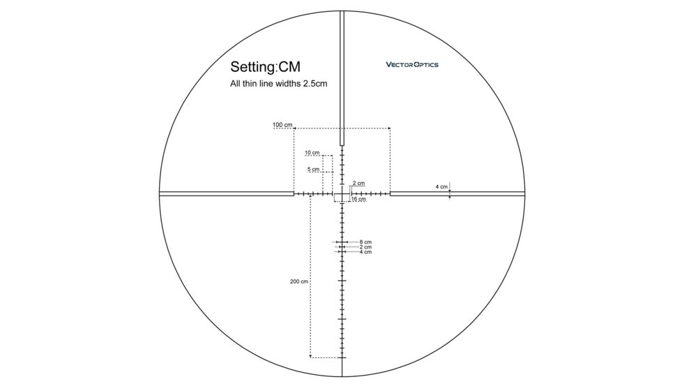 Vector Optics Veyron Rifle Scope, 3-12x44mm, Second Focal Plane, 30mm Tube, MPR-4 Non-Illuminated Reticle, 6061-T6, Black, SCOM-24