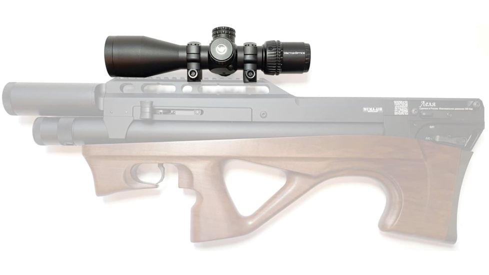 Vector Optics Veyron Rifle Scope, 3-12x44mm, Second Focal Plane, 30mm Tube, MPR-4 Non-Illuminated Reticle, 6061-T6, Black, SCOM-24