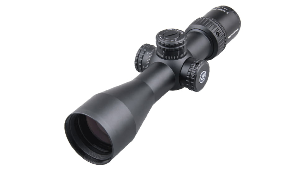 Vector Optics Veyron Rifle Scope, 3-12x44mm, Second Focal Plane, 30mm Tube, MPR-4 Non-Illuminated Reticle, 6061-T6, Black, SCOM-24