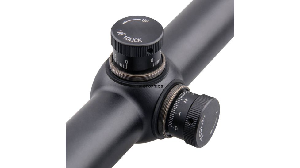 VictOptics AO Rifle Scope, 8.5-32x50mm, Second Focal Plane, 1-inch Tube, Range Finder Non-Illuminated Reticle, 6061-T6, Black, OPSL10
