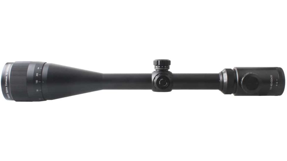 EDEMO Demo, VictOptics AOE Rifle Scope, 10-40x50mm, Second Focal Plane, 1-inch Tube, Range Finder Red/ Green Illuminated Reticle, 6061-T6, Black, OPSL05, EDEMO1