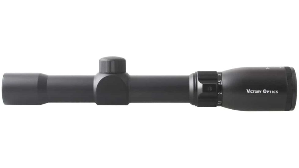 VictOptics Rifle Scope, 1-4x24mm, Second Focal Plane, 1-inch Tube, Mil-Dot Non-Illuminated Reticle, 6061-T6, Black, OPSL03