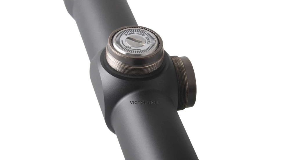 VictOptics Rifle Scope, 1-4x24mm, Second Focal Plane, 1-inch Tube, Mil-Dot Non-Illuminated Reticle, 6061-T6, Black, OPSL03