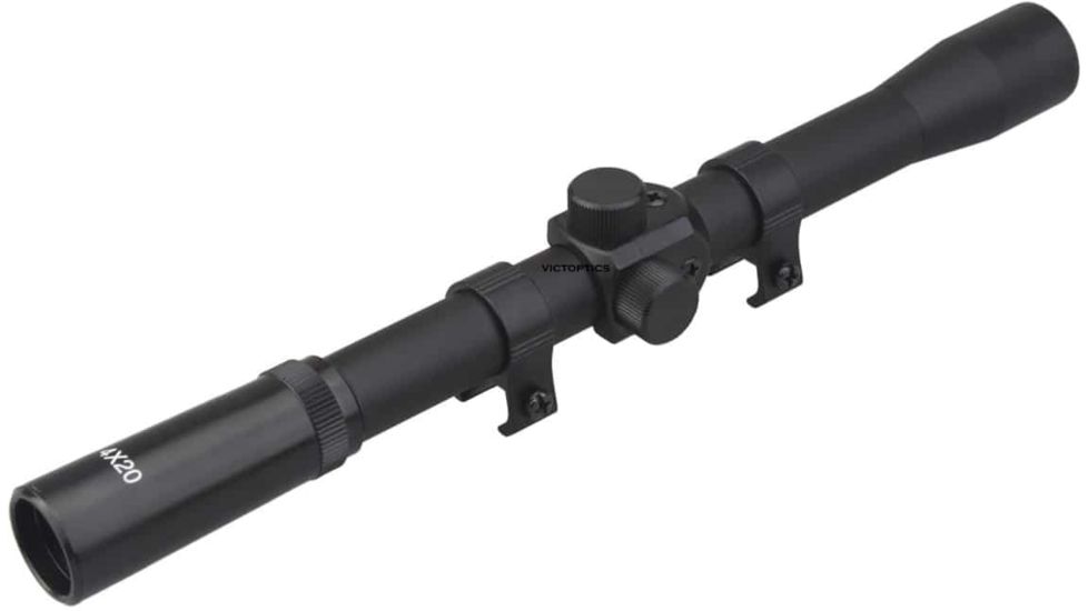 Vector Optics Victoptics Rifle Scope, 4x20mm, Second Focal Plane, 19mm Tube, 30/30 Duplex Non-Illuminated Reticle, 6061-T6, Black, OPSL07