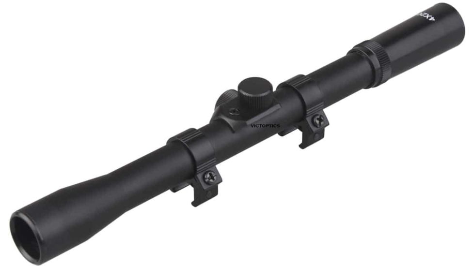 Vector Optics Victoptics Rifle Scope, 4x20mm, Second Focal Plane, 19mm Tube, 30/30 Duplex Non-Illuminated Reticle, 6061-T6, Black, OPSL07
