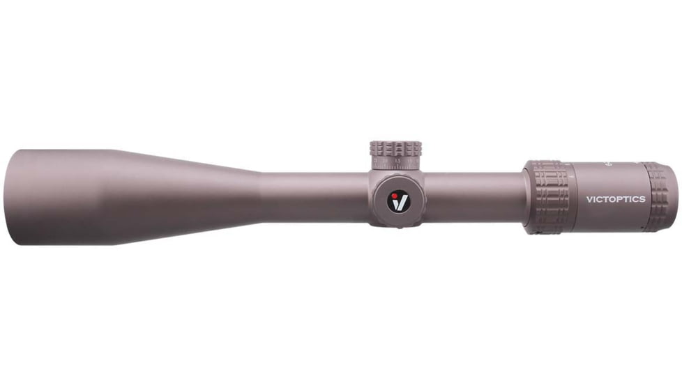 EDEMO Vector Optics Victoptics S4 Rifle Scope, 6-24x50mm, 30mm Tube, FFP, VIS-FMIL Etched Glass Reticle, Coyote FDE, Black, OPSL27, EDEMO2