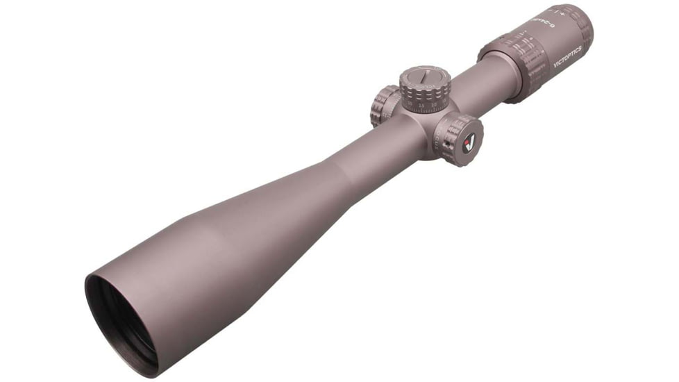 EDEMO Vector Optics Victoptics S4 Rifle Scope, 6-24x50mm, 30mm Tube, FFP, VIS-FMIL Etched Glass Reticle, Coyote FDE, Black, OPSL27, EDEMO2