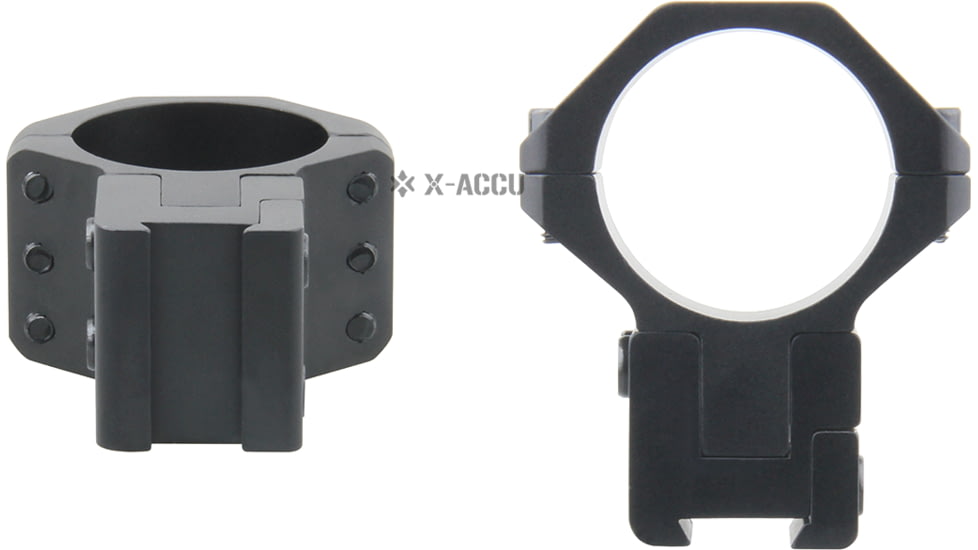 Vector Optics X-Accu 30mm Adjustable Elevation Picatinny Rings, Dovetail Mount, Black Matte, Chorme, XASR-3045