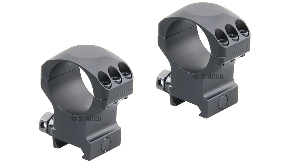 Vector Optics X-Accu 30mm Picatinny Rings, 1.25in, Medium Profile, Chorme, XASR-3002