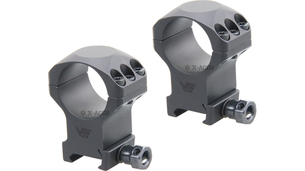 Vector Optics X-Accu 30mm Picatinny Rings, 1.5in, High Profile, Chorme, XASR-3003