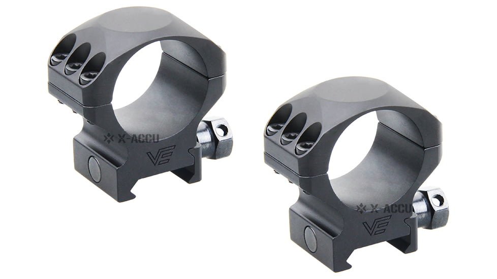 Vector Optics X-Accu 30mm Picatinny Rings, 1in, Low Profile, Chorme, XASR-3001