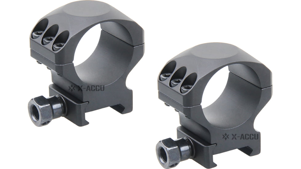 Vector Optics X-Accu 30mm Picatinny Rings, 1in, Low Profile, Chorme, XASR-3001