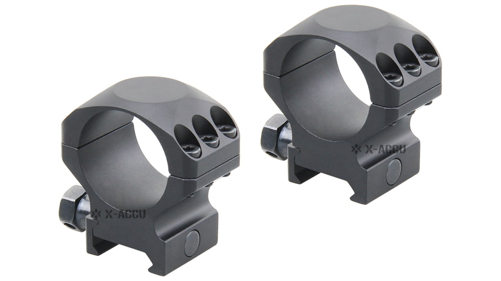 Vector Optics X-Accu 30mm Picatinny Rings, 1in, Low Profile, Chorme, XASR-3001