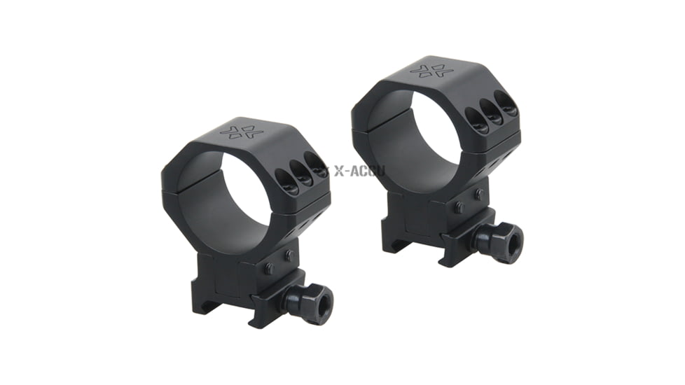 Vector Optics X-Accu 34mm Adjustable Elevation Picatinny Rings, 40MOA, 1913 Picatinny Mount, Black Matte, Chorme, XASR-3050