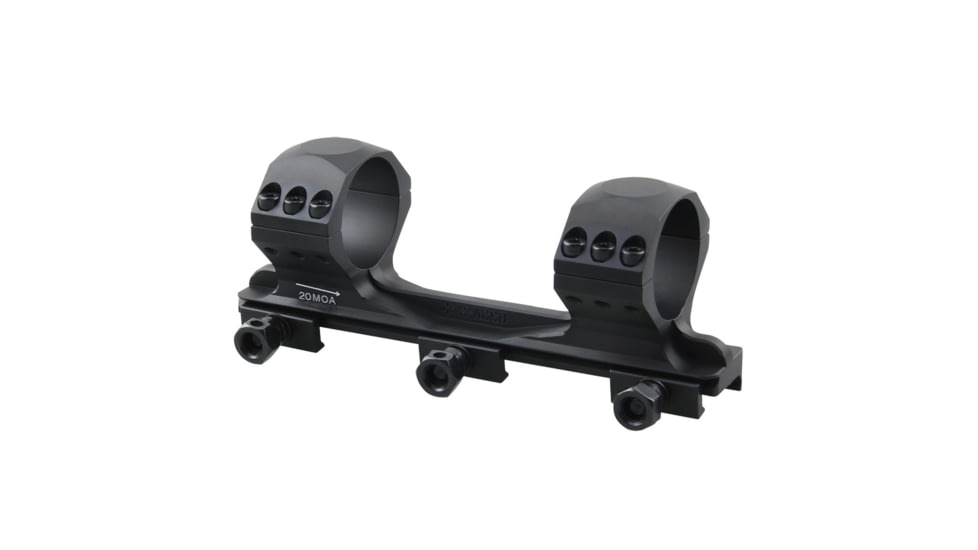 Vector Optics X-Accu 34mm Medium Profile One Piece Picatinny Mount, 20 MOA, Black, SCTM-61