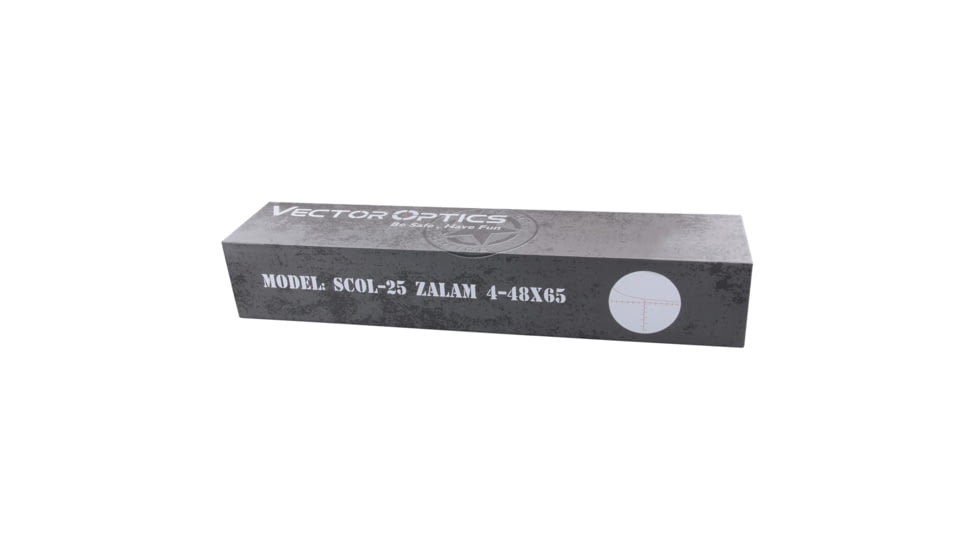 Vector Optics Zalem 4-48x65mm Rifle Scope, 39mm, SFP, VET-L338, Nitrogen Purged, Black, SCOL-25