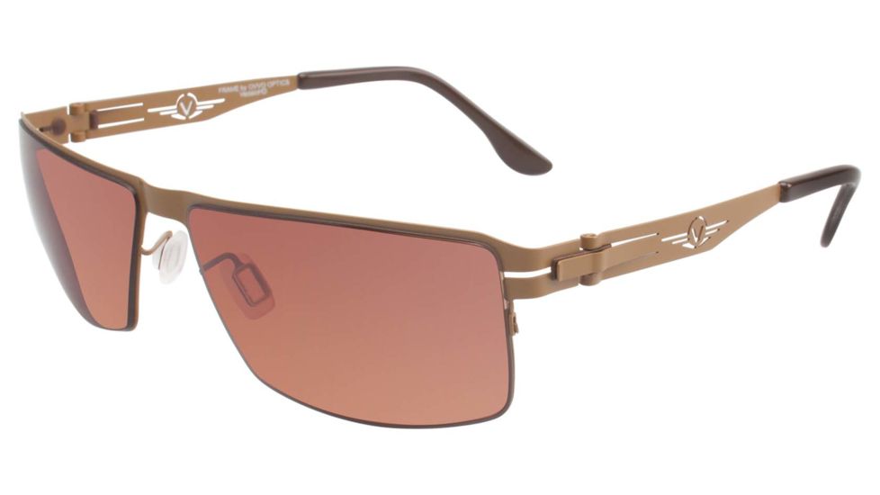 VedaloHD Bologna Rose Sunglasses, Bronze Frame, Medium 8084