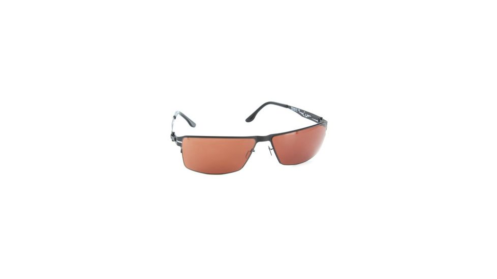 VedaloHD Bologna Sunglasses - Black Frame, Copper Rose Lenses 8072