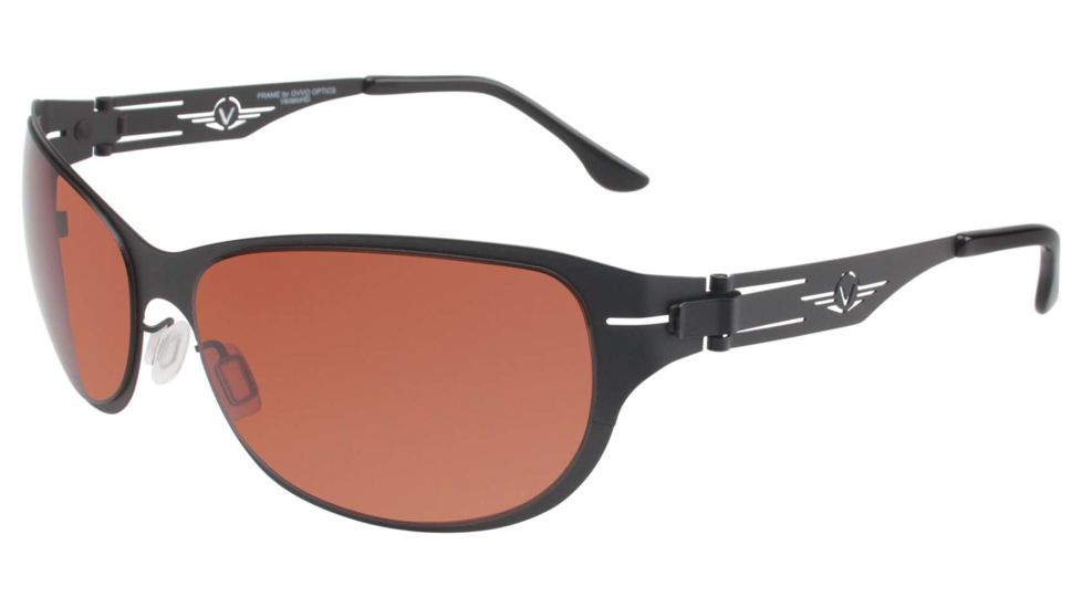 VedaloHD Cantania Rose Sunglasses, Black Frame, Medium 8090