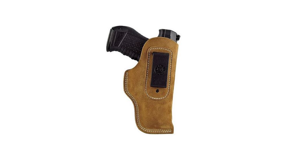Vega Holsters IWB James Bond. Suede Holster, Brown Suede, Large Auto V IB330