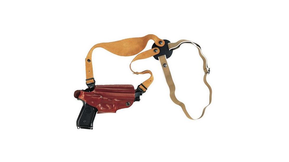 Vega Holsters Shoulder/Belt Holster with 4 Positions, Brown/Black Leather, Ruger SP101 O121