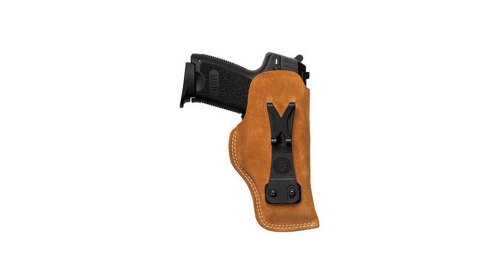 Vega Holsters Tuckable Suede Holster, Brown Suede, Glock 26/27 B. 9000 Walt. PPS V IU340