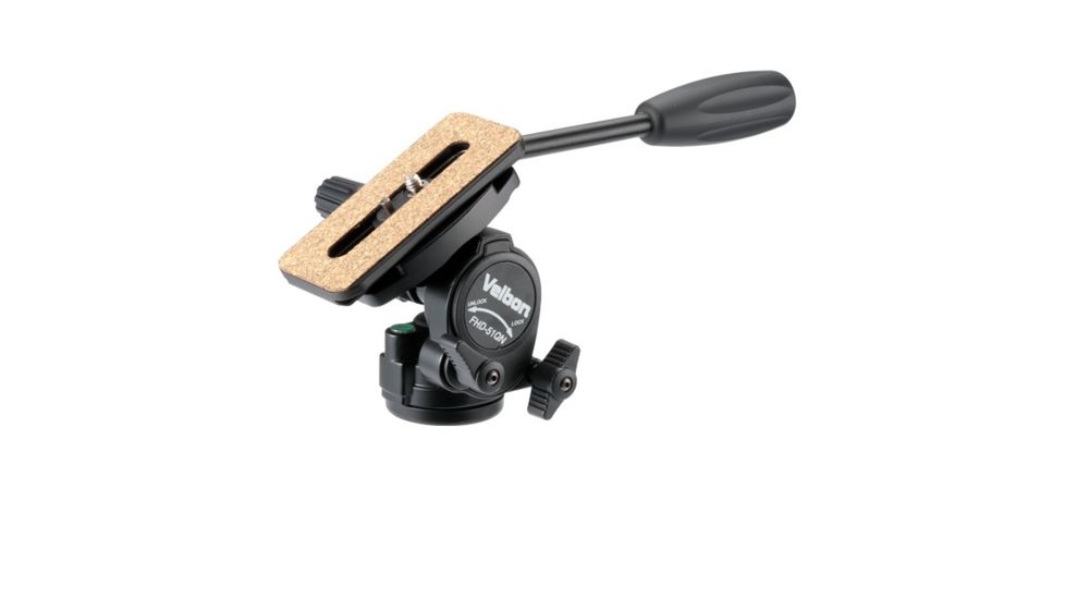 Velbon FHD-51QN 2-way Die Cast Tripod Fluid Head, Black FHD-51QN