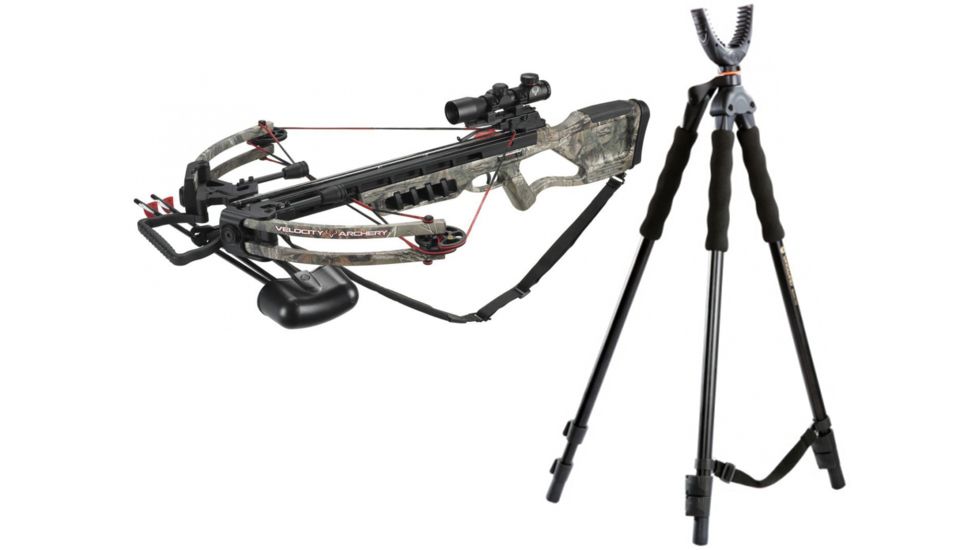 Velocity Raven CrossbowPackage, Reaper Buck Camo 175 lbs., XB-380 W/ Vanguard Quest Tripod
