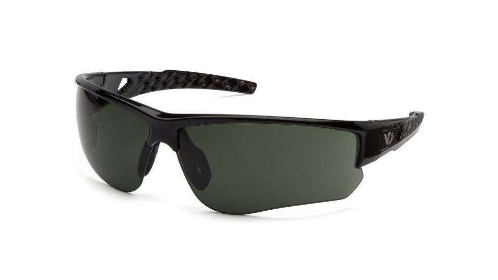 Venture Gear Atwater Safety Glasses w/Forest Gray Anti-Fog Lens, Black Silver, VGSSB1226TB