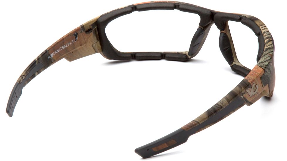 Venture Gear Brevard Safety Glasses w/Clear Anti-Fog Lens, Camo, VGSCM1010DTB